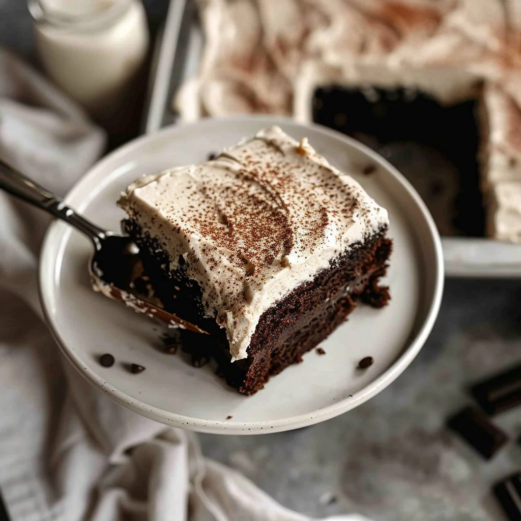 Dark Chocolate Espresso Cake with Brown Butter Frosting
