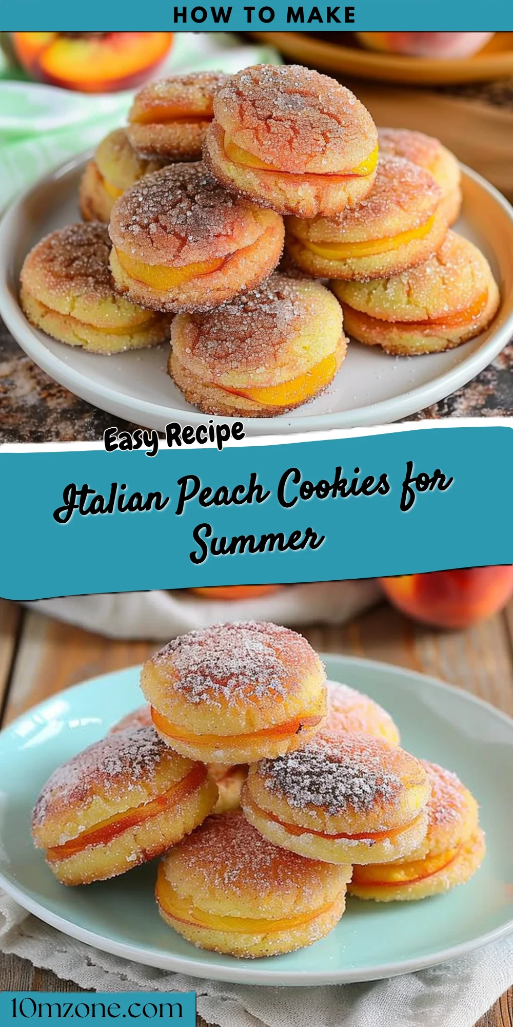 Italian Peach Cookies for Summer