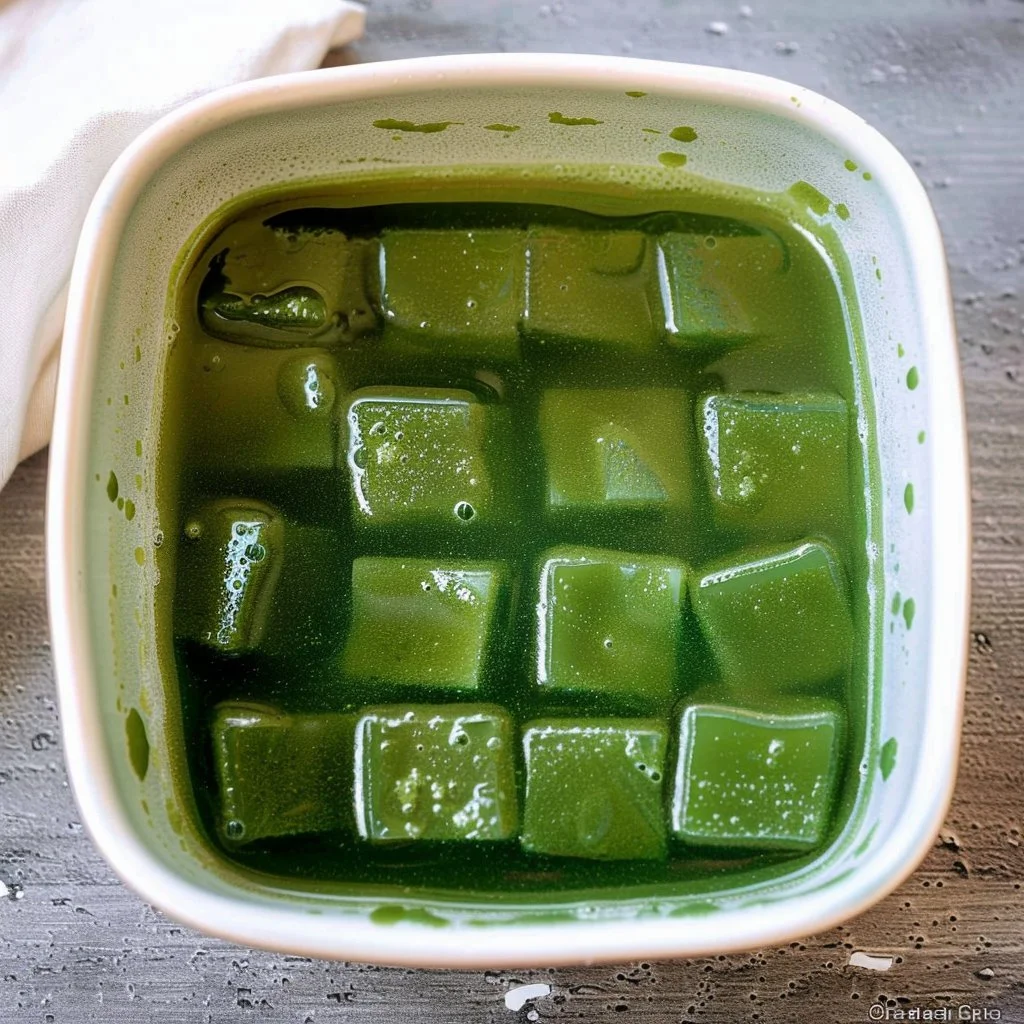 Matcha Jelly Cubes