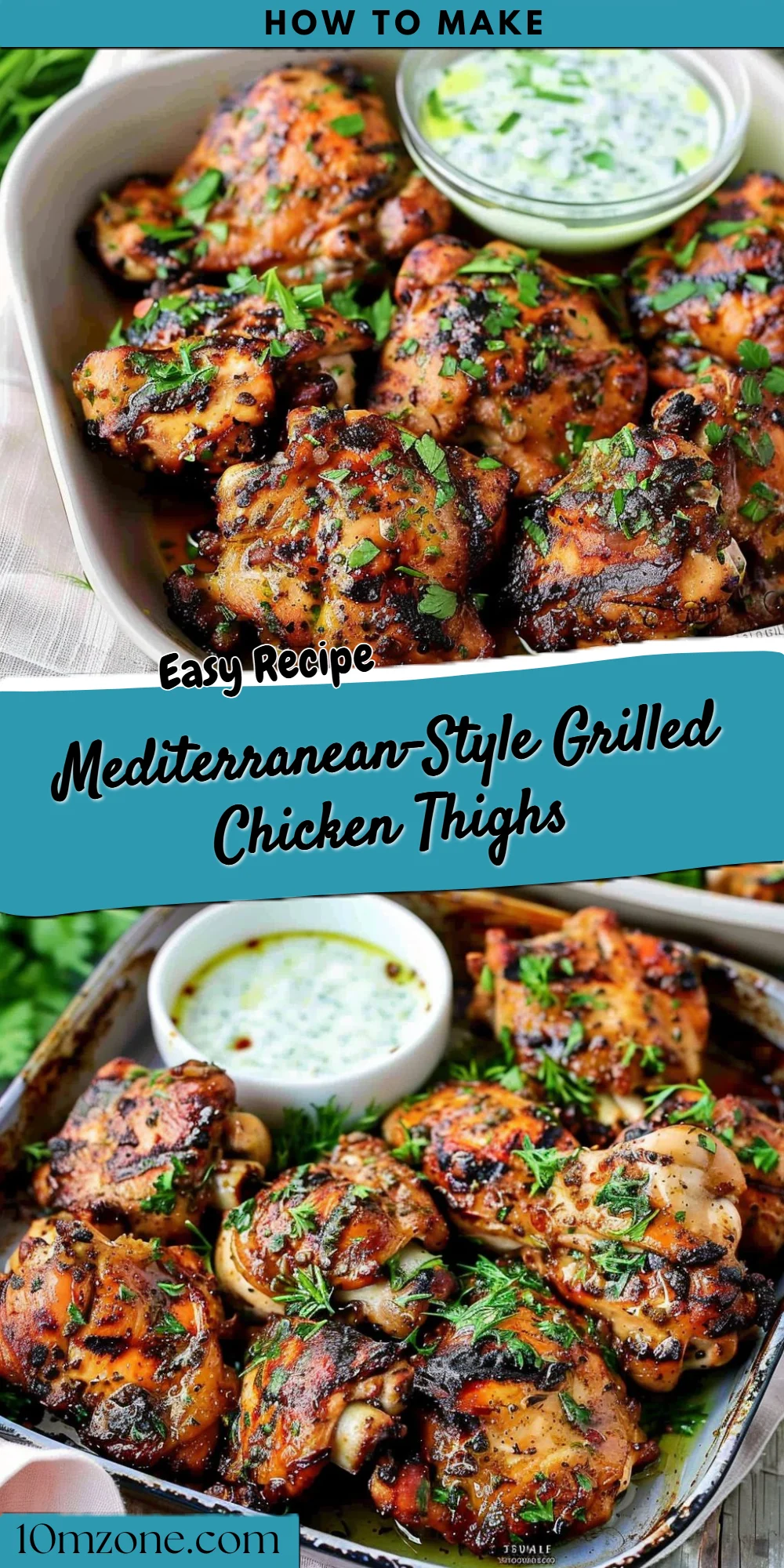 Mediterranean-Style Grilled Chicken Thighs