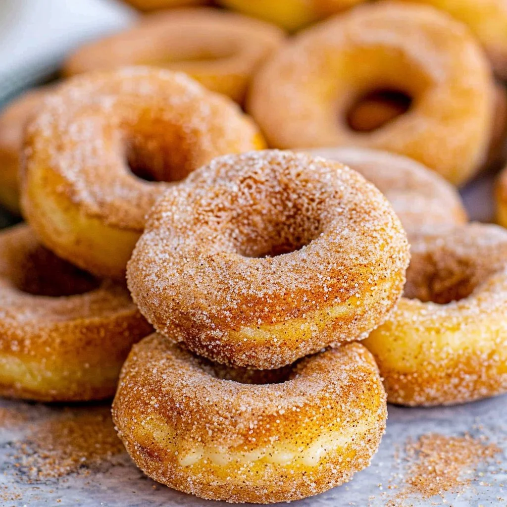 Mini Cinnamon Sugar Donuts Recipe