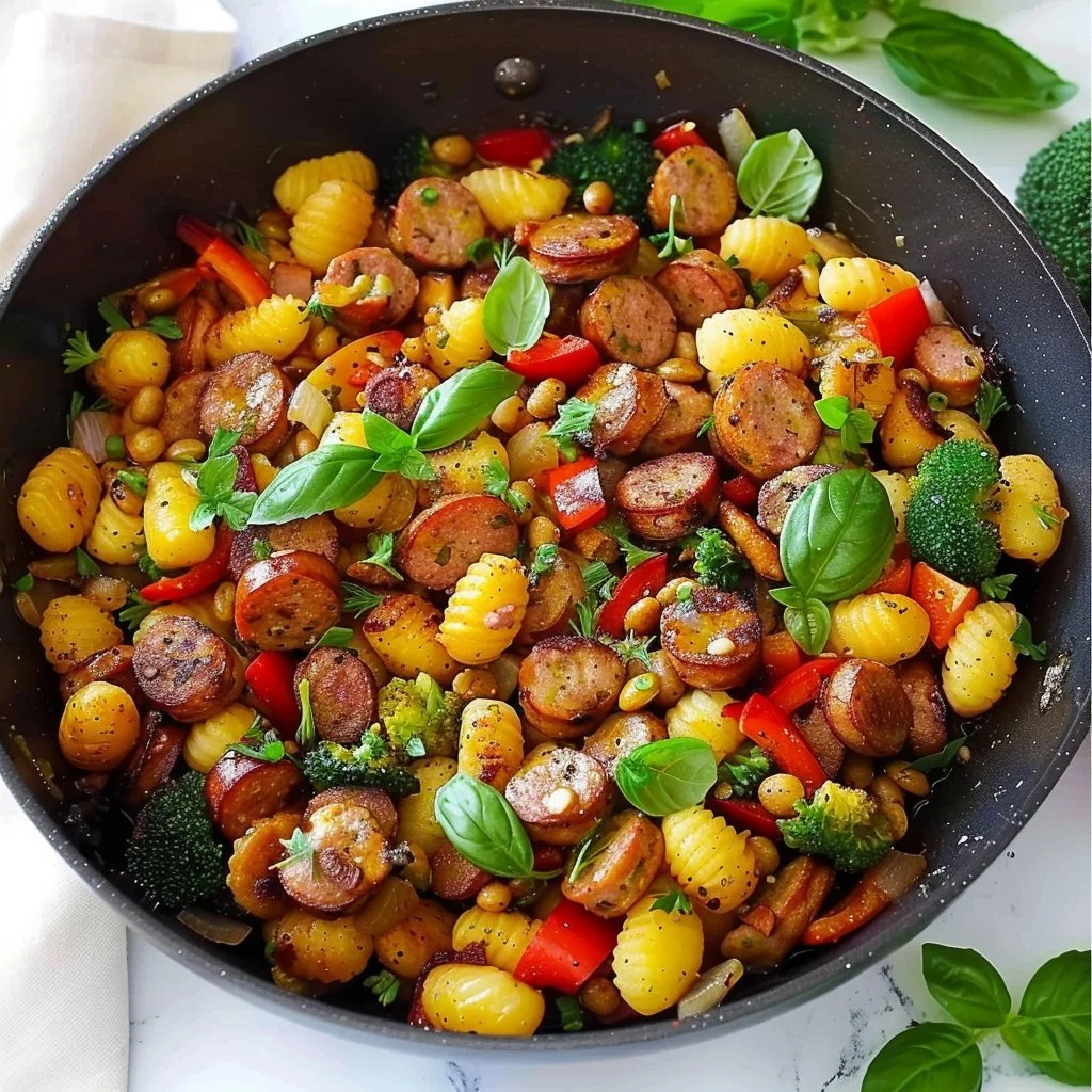 One-Pan Sausage Gnocchi with Vegetables