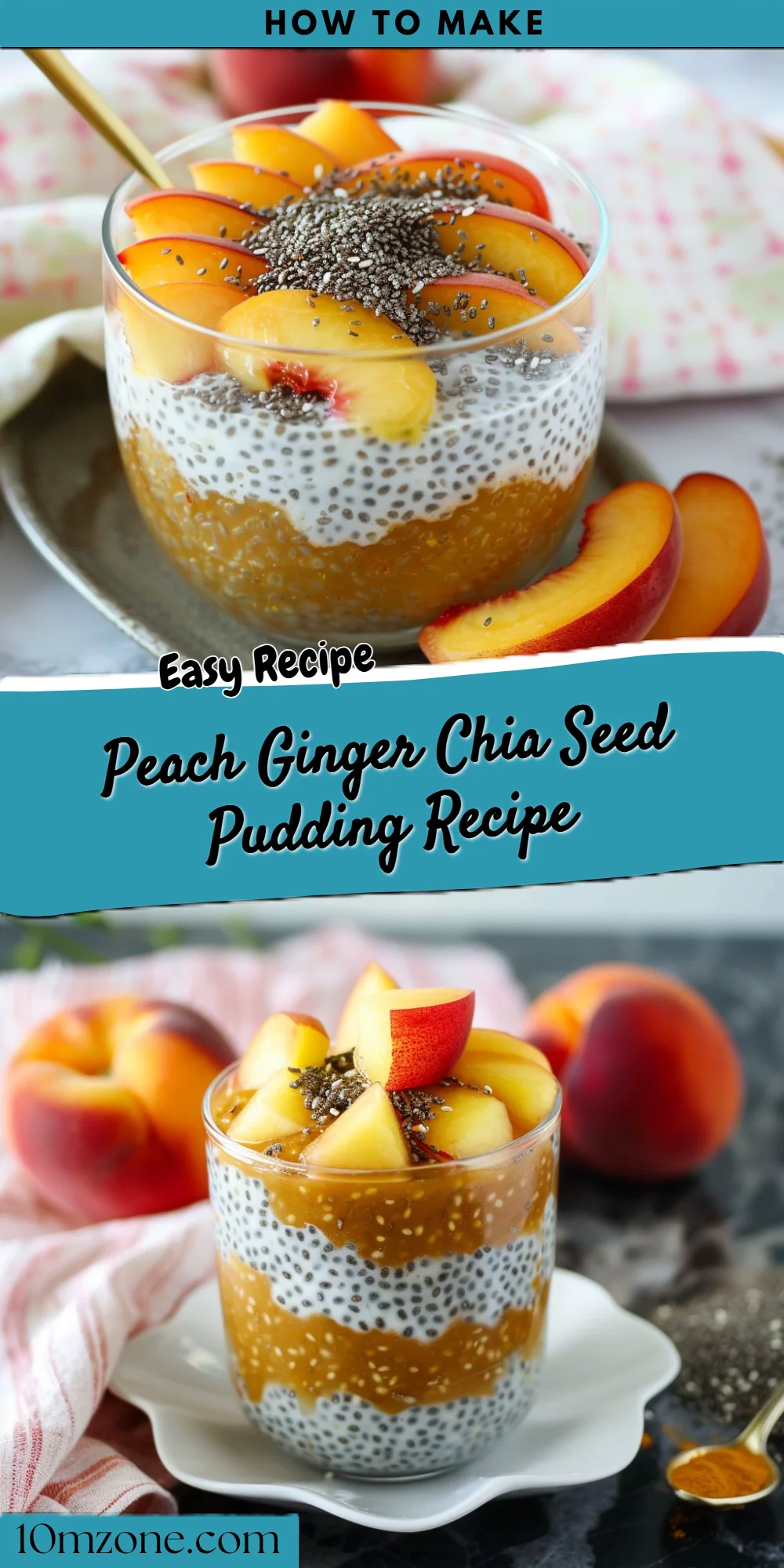 Peach Ginger Chia Seed Pudding Recipe