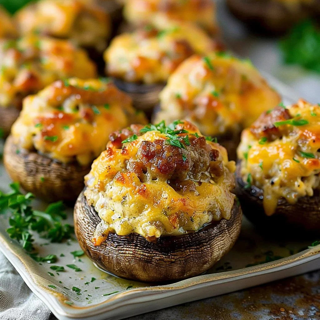 Sausage Stuffed Mushrooms Recipe