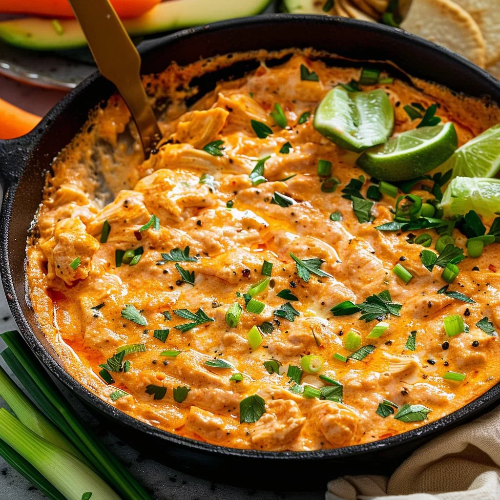 Stovetop Buffalo Chicken Dip