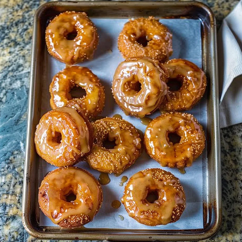 Baked Pumpkin Donuts with Maple Glaze