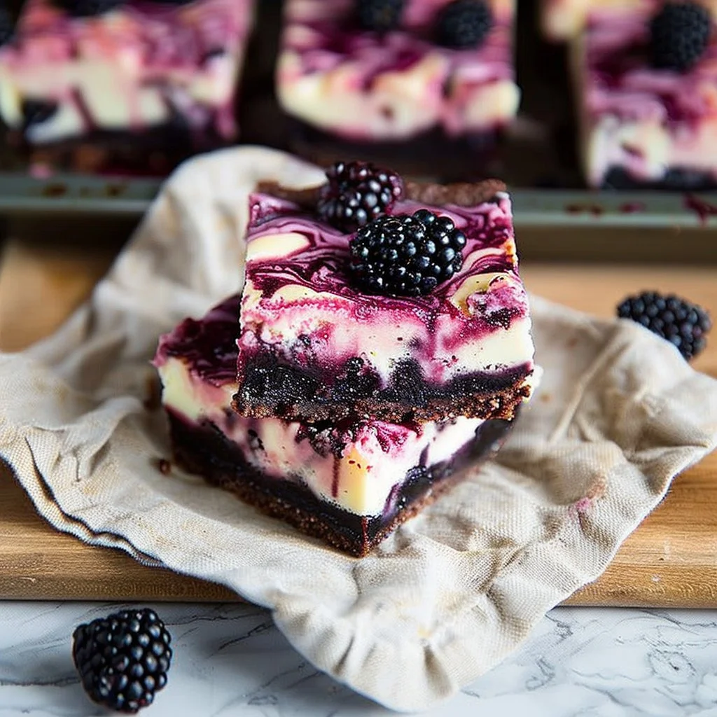 Blackberry Cheesecake Brownies Recipe