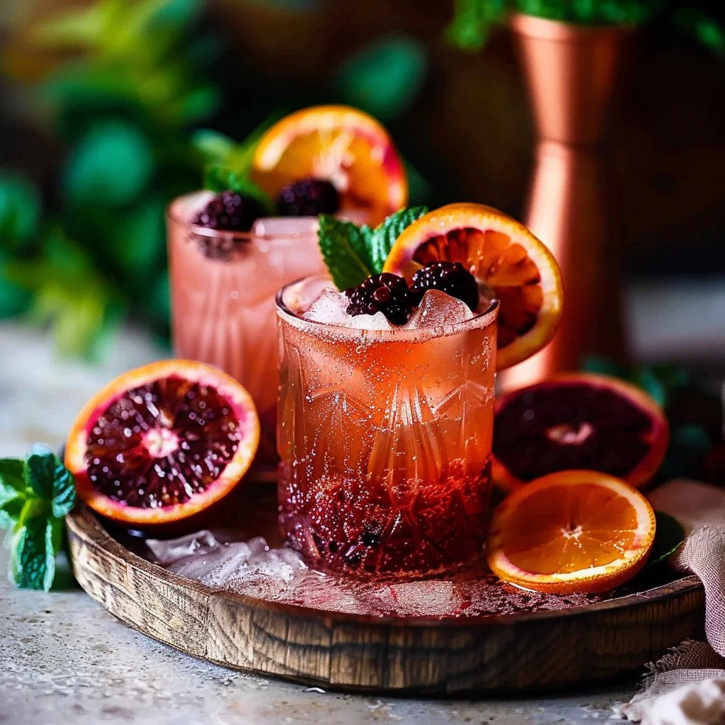 Blood Orange Blackberry Mocktail
