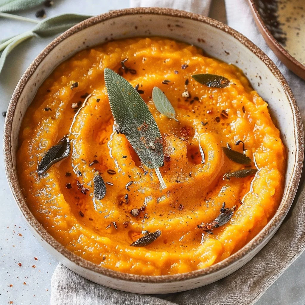 Butternut Squash Puree with Brown Butter and Sage