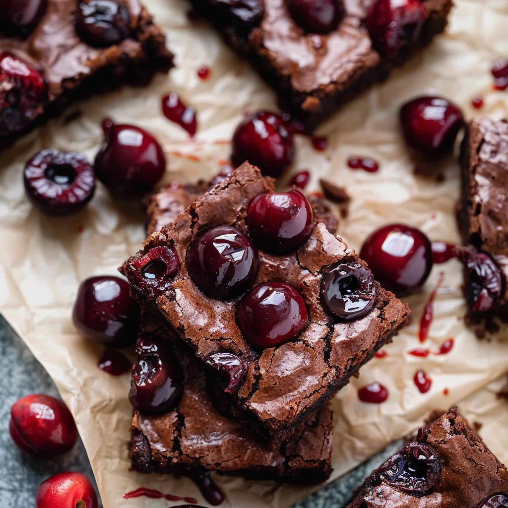 Chocolate Cherry Brownies Recipe