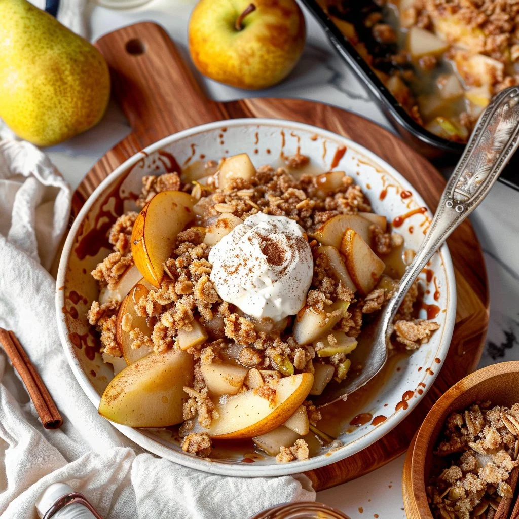 Cinnamon Pear Crumble Recipe