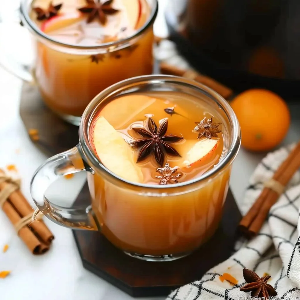 Crockpot Mulled Apple Cider with Star Anise