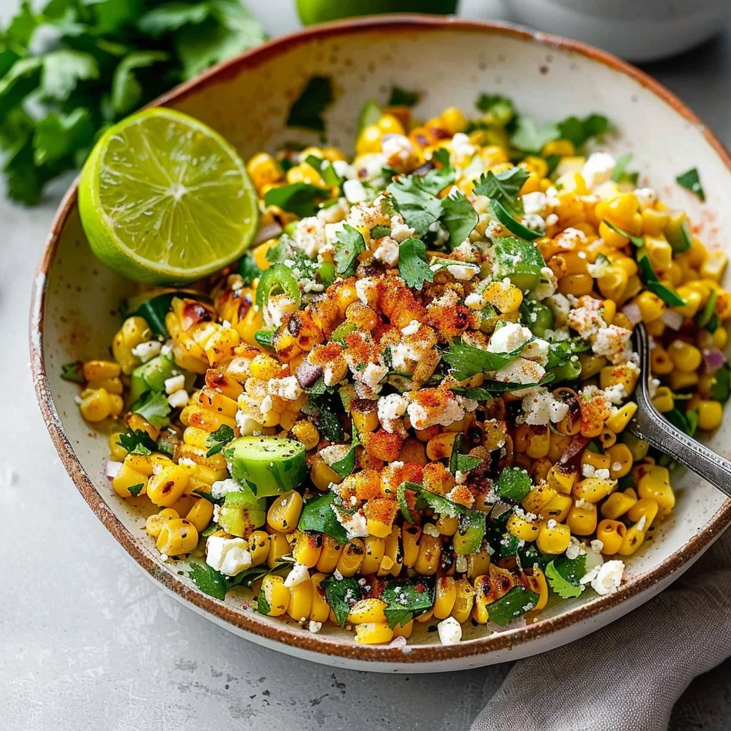 Grilled Corn Salad with Cotija