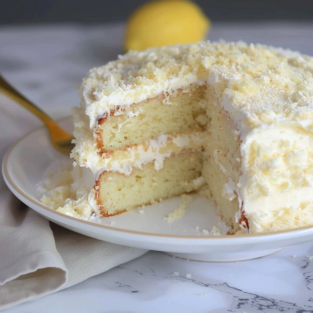 Italian Lemon Cream Cake Recipe