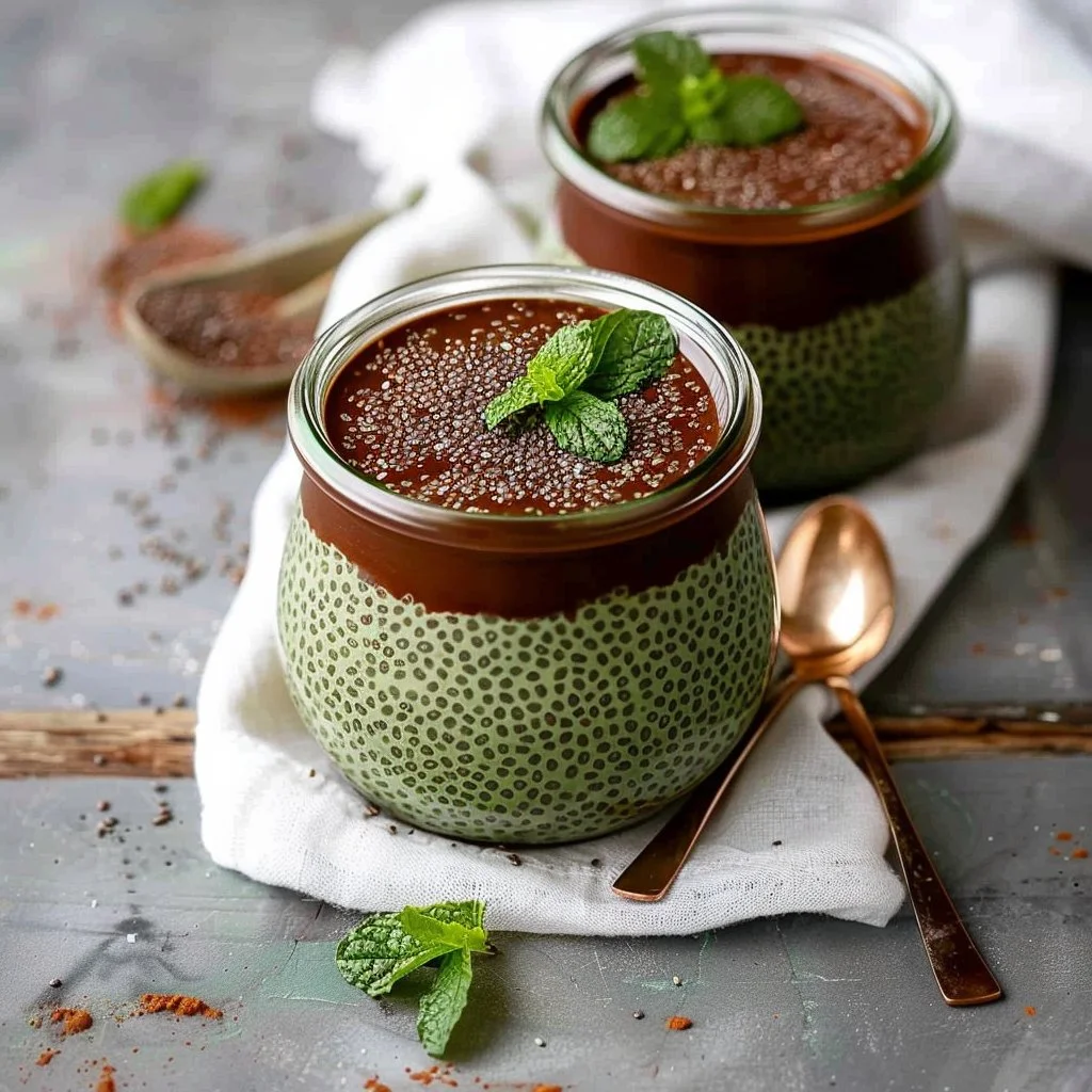 Mint Chocolate Chia Pudding Recipe