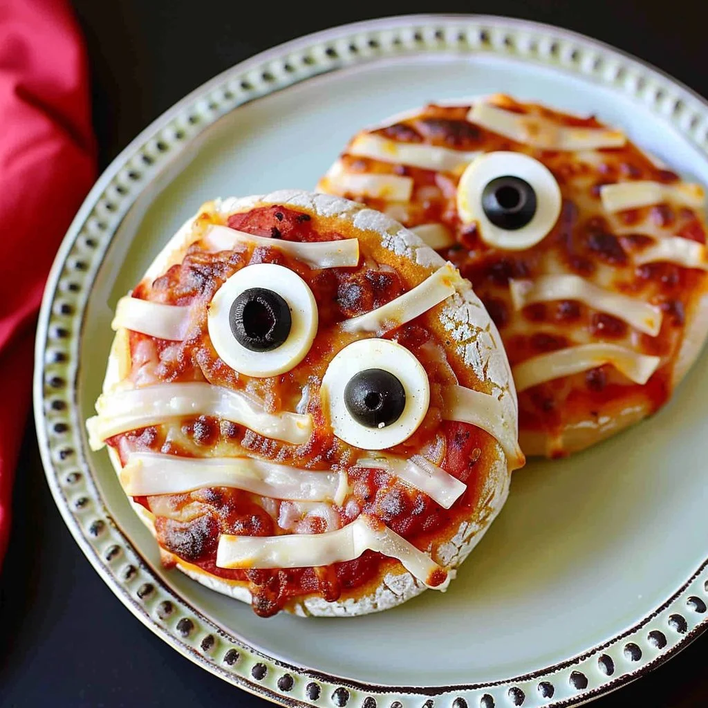 Olive-Eyed Pizza Bagel Monsters
