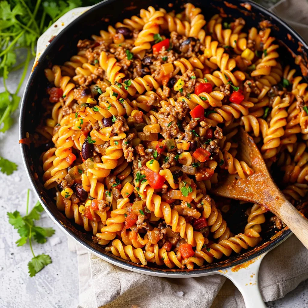 One-Pot Cheesy Taco Pasta in 20 Minutes