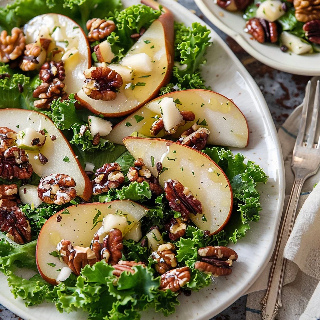 Pear Salad with Candied Walnuts