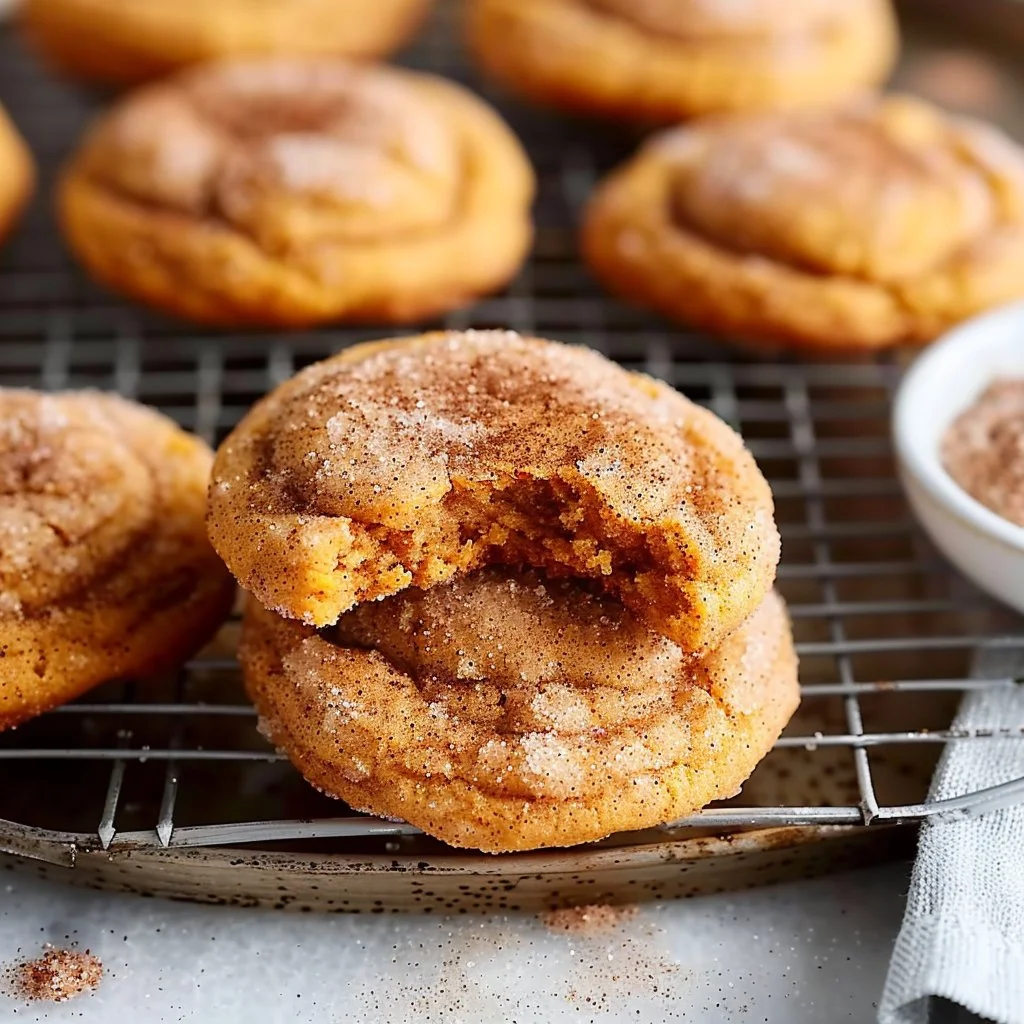 Soft-Baked Pumpkin Snickerdoodles with Cinnamon Sugar