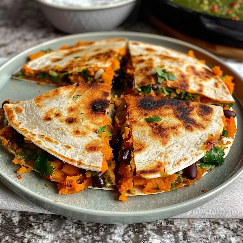 Sweet Potato and Black Bean Quesadillas