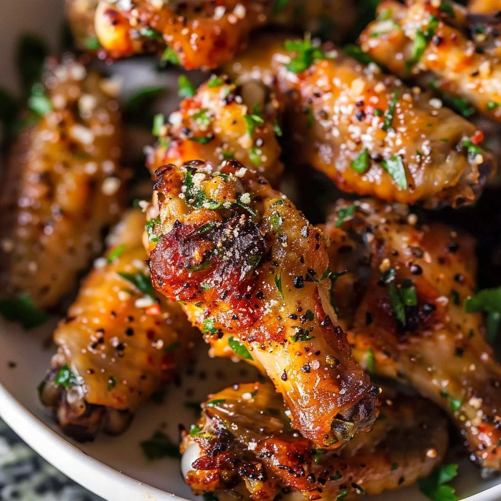 Air Fryer Garlic Parmesan Wings