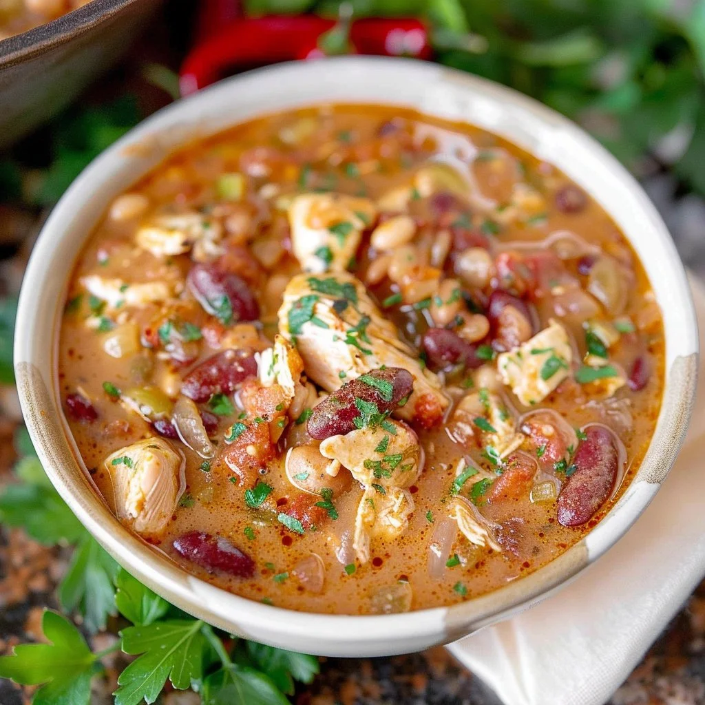 Cajun White Chicken Chili Recipe