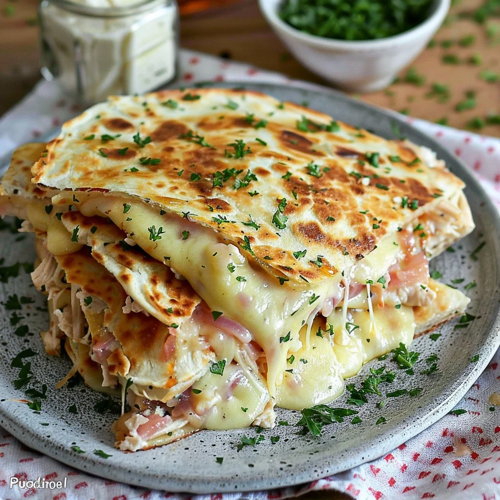 Chicken Cordon Bleu Quesadilla Recipe