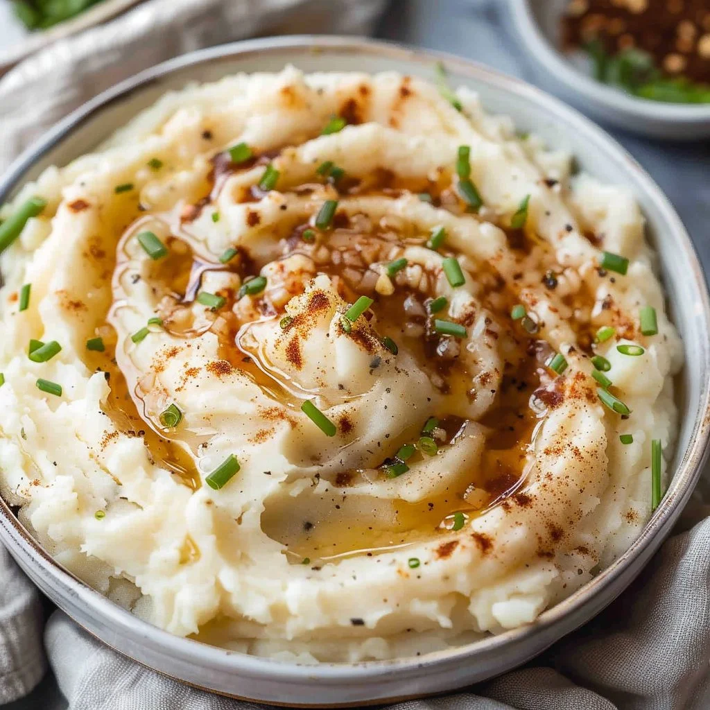 Garlic Brown Butter Mashed Potatoes