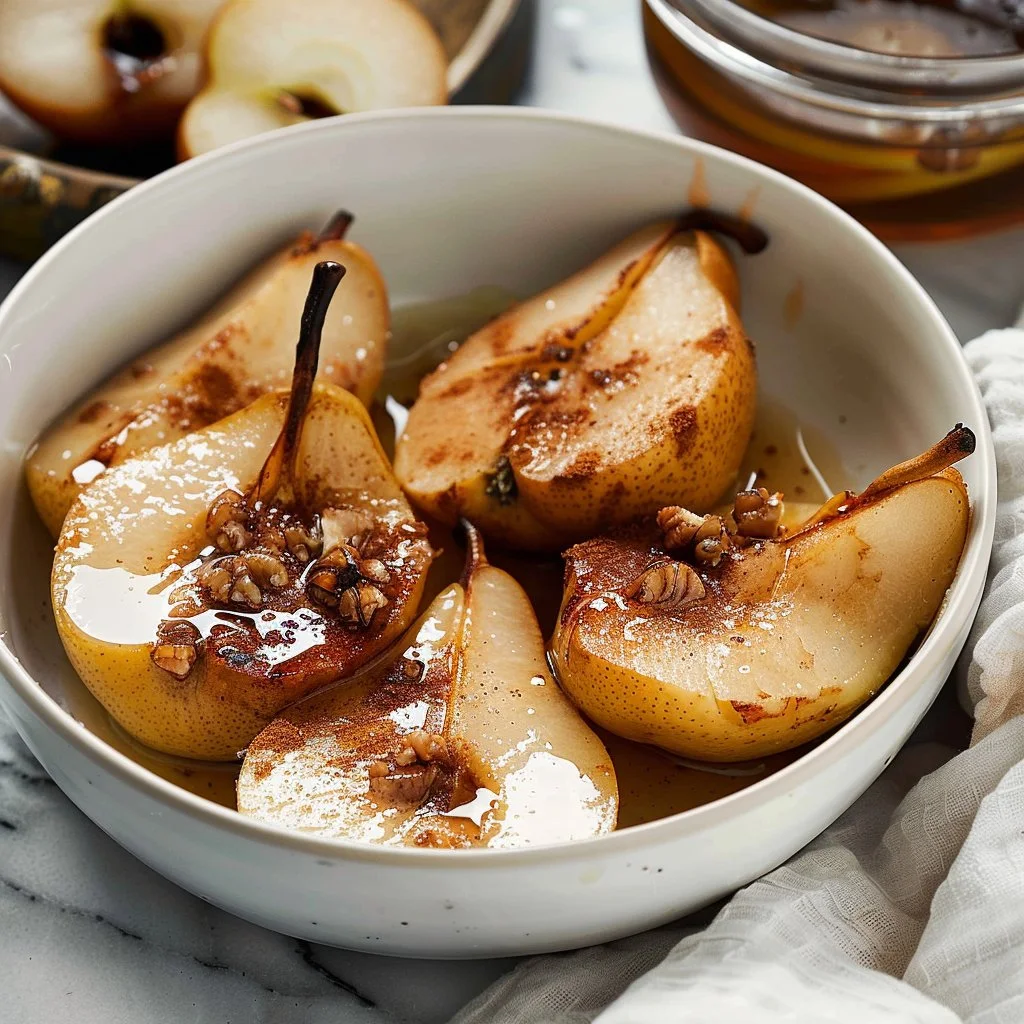 Healthy Baked Pears with Cinnamon