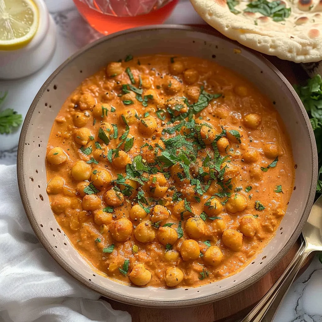Indian Butter Chickpeas Recipe