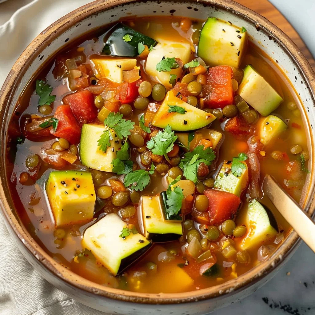 Mexican Lentil Vegetable Soup