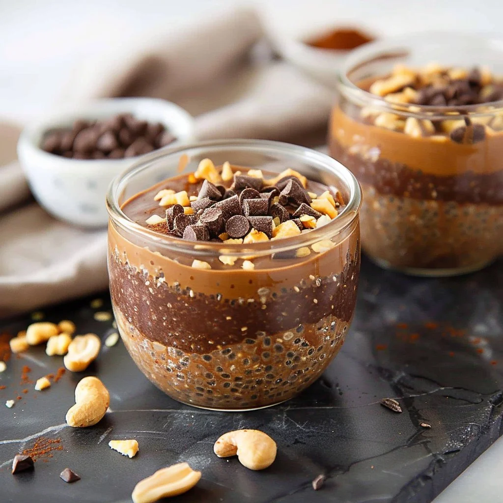 Peanut Butter Chocolate Chia Pudding Recipe