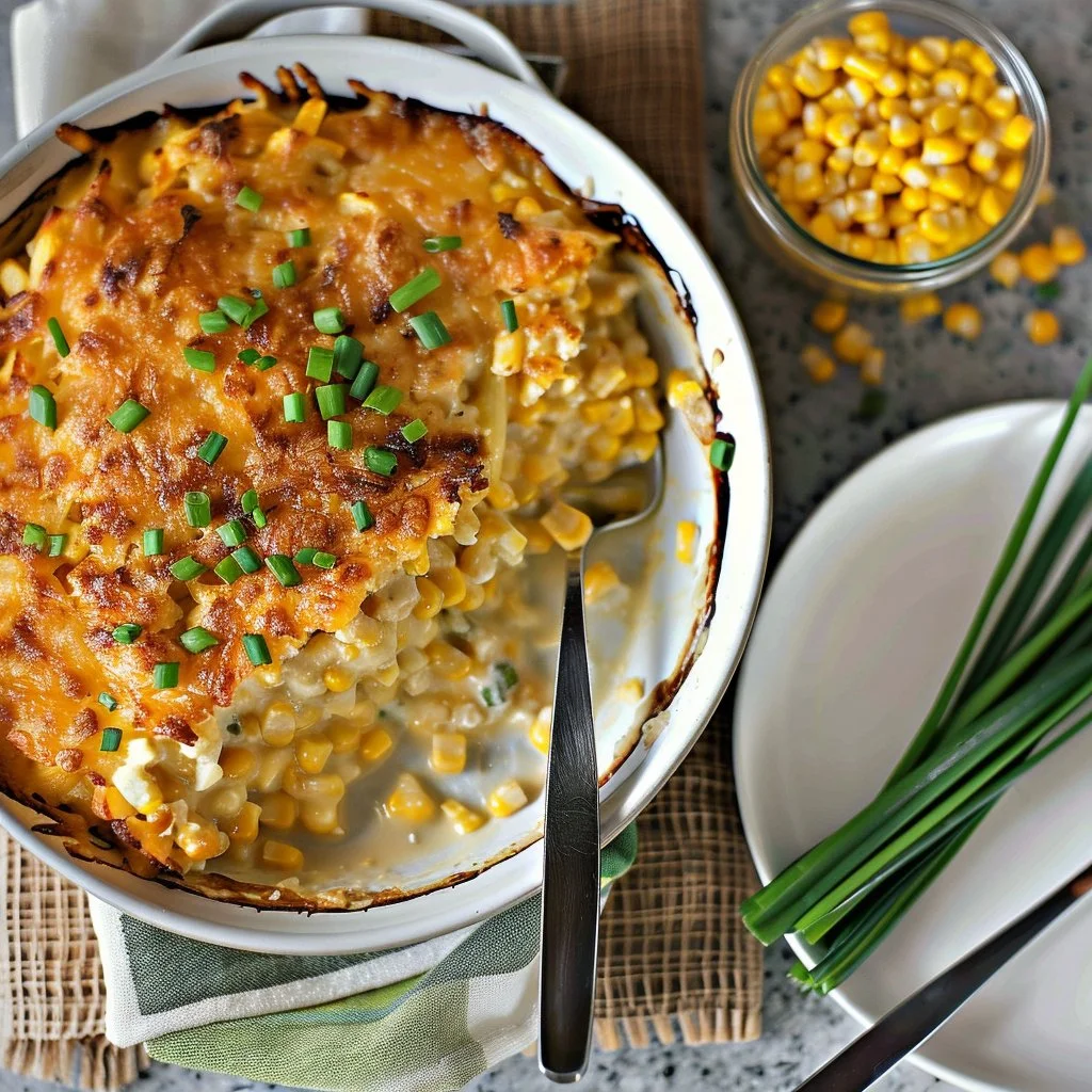 Sour Cream and Chive Corn Casserole