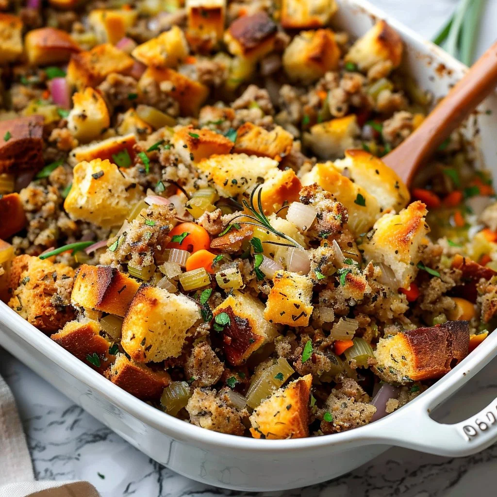 Traditional Sourdough Sage and Onion Stuffing